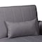 Baxton Studio Lanoma Contemporary Slate Grey Fabric Upholstered Convertible Sofa Bed 245-13753-ZORO - alternate 2